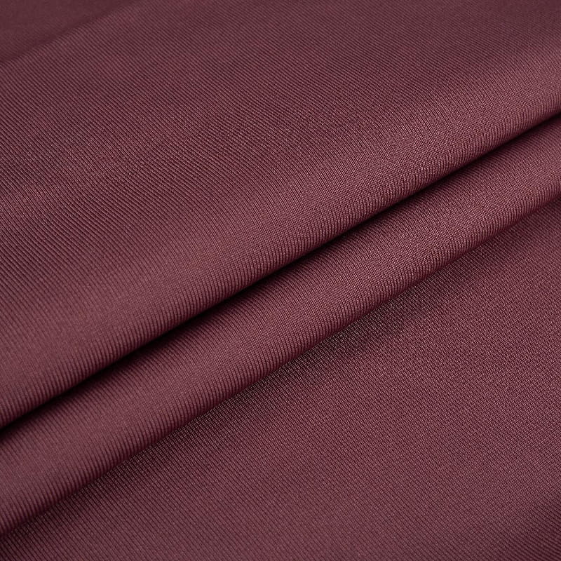 Durable 1x1 Polyester Ribbed Stretch Fabric For Sportswear